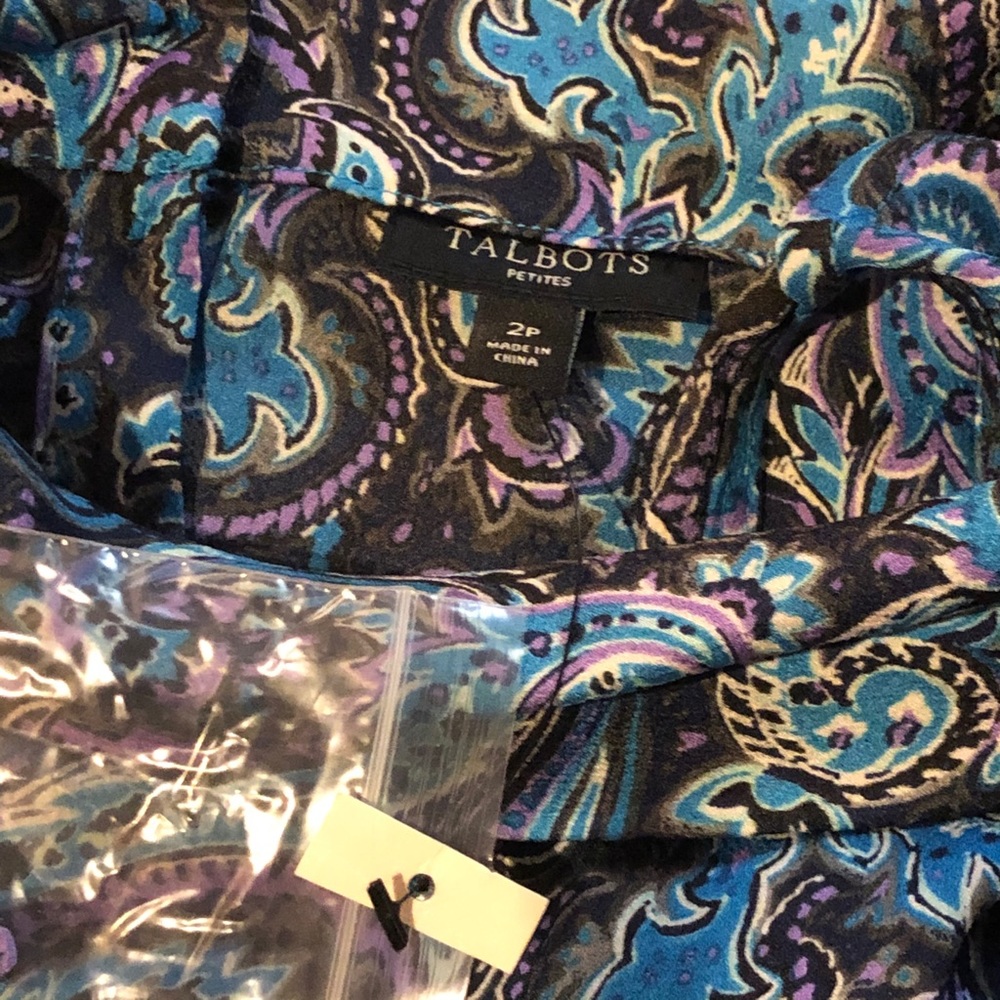 Talbots - Paisley Collared Tank Top - Picture 5 of 5